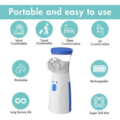 Portable Mesh Nebulizer – USB Powered, Quiet & Efficient
