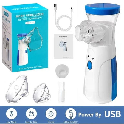 Portable Mesh Nebulizer – USB Powered, Quiet & Efficient